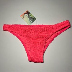 Sz. Med. Roxy Hot pink ruched butt bikini bottom